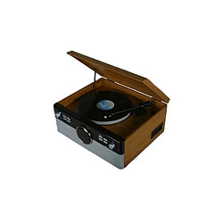 Acheter Fpe Platine Disque Vinyle Vintage BOIS Radio Bluetooth DAB+/FM/USB/RCA/AUX/Télécommande/Lecteur CD/Cassette Platine Vinyle