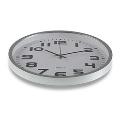 Horloge Murale Versa Argent Plastique (4,2 x 30,5 x 30,5 cm)