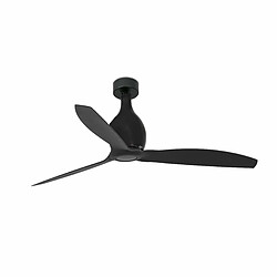 Faro Barcelona Ventilateur de plafond noir mat 3 pales avec moteur DC 