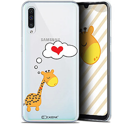 Caseink Coque Pour Samsung Galaxy A50 (6.4 ) [Gel HD Collection Love Saint Valentin Design Girafe Amoureuse - Souple - Ultra Fin - Imprimé en France]