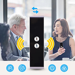 Acheter Wewoo Traducteur électronique T8 + Portable Smart Voice Translator AI de traduction en temps réel pour voyages d'affaires intelligents Machine de 40 langues Noir