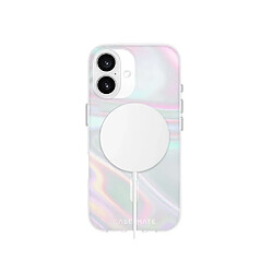 Avis CASE MATE Coque pour Apple iPhone 16 MagSafe Modèle Soap Bubble Iridescente Multicolore