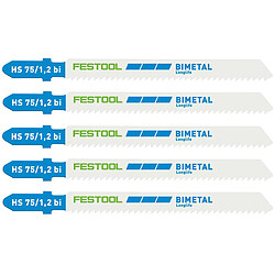 FESTOOL 5 lames scie sauteuse métal HS75/1,2 BI/5 - 204270