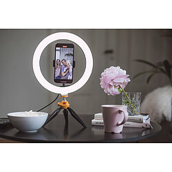 KODAK LED Selfie Ring Light avec trépied pour Smartphones - Diamètre 25cm - Luminosité, balance des couleurs réglables - 1600 Lumens - Multicolor