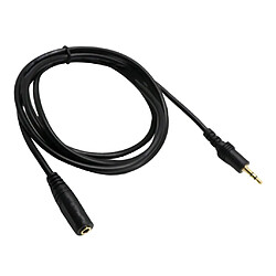 Acheter 3,5 Mm 1/8 mâle Femelle Fiche Stéréo Casque Câble Cordon Connecteur Nouveau 1,5 M