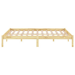 Acheter vidaXL Cadre de lit sans matelas bois massif 140x200 cm