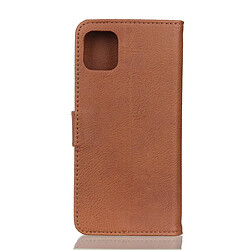 Avis Wewoo Coque Pour iPhone 11 Texture en peau de vache Housse cuir à rabat horizontal avec support et fentes cartes et portefeuille marron