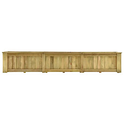 vidaXL Jardinière surélevée 291x50x50 cm Bois de pin imprégné