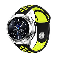 NIS Bracelet Sport Compatible avec Huawei Watch 4 Pro Space Edition - Noir / Vert