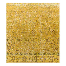 Avis Vidal Tapis de laine 328x150 jaune Ultra Vintage