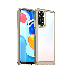 PHONECARE Coque AluminArmor Airbag Protection pour Xiaomi Redmi Note 11 - Transparent/Beje