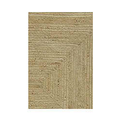 Aubry Gaspard Tapis en jute naturelle tressée 210 x 150 cm.