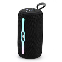 Yonis Enceinte Bluetooth Sans Fil LED Puissante Enceinte Bluetooth Sans Fil Avec Lumières LED Et Appels Mains Libres Noir YONIS