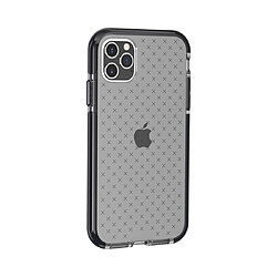 Wewoo Coque Souple Pour iPhone 11 Pro Grid Pattern Housse de protection en TPU transparent antichoc noir