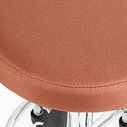 Avis surface lisse tabouret de bar couverture ronde siège de chaise de manchon salon brun