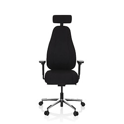 Chaise de bureau / chaise pivotante RESISTIO tissu noir hjh OFFICE