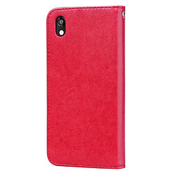 Avis Wewoo Housse Coque Étui en cuir PU à rabat horizontal relief rose pour Huawei Honor 8S / Y5 2019avec support et fentes cartes et portefeuille rouge