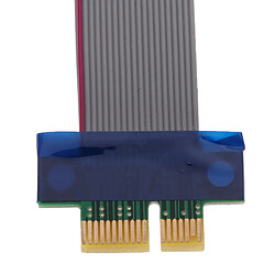 Acheter Câbles D'adaptateur De Câble De Prolongateur De Carte De Riser De PCI-E 1X Câble Flexible D'adaptateur