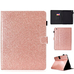 Wewoo Smart Cover Pour iPad 2/3/4 étui à rabat horizontal en cuir avec poudre de scintillement support et fente carte or rose