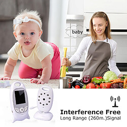 Avis IKIDO Babyphone, Moniteur bébé caméra, Caméra de surveillance Vision nocturne, Detecteur de température et humidité, Blanc