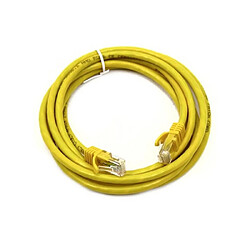 Câble Réseau Rj45 Equipé Cat.5 Jaune 2M