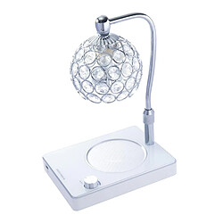 Bougie Chauffe-cire Bruner Mood Lampe Abat-jour En Cristal Lampe De Table Argent