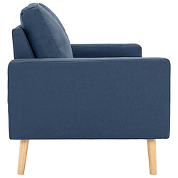 Acheter Maison Chic Canapé à 2 places,Sofa de Salon,Canapé droit Bleu Tissu -GKD774952