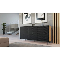 Acheter Vivaldi Commode Camilla Chene Artisan Noir 150 cm