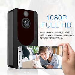 Wewoo Portier vidéo Visiophone sans fil Interphone 1080P Full HD Résistant aux intempéries WiFi Sécurité Moniteur Accueil Smartphone SonnetteSupport audio bidirectionnelDétection de mouvement PIRVision nocturne pas cher