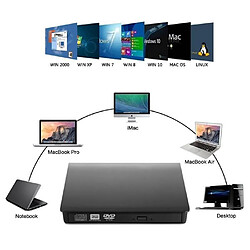 Avis Onever Graveur Lecteur de DVD externe portable USB 3.0 Lecteur de CD/DVD-RW Disqueur/graveur