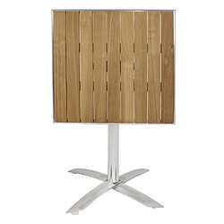 Table Bistro Carrée Plateau Basculant Frêne 60 cm - Bolero