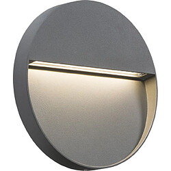 KNIGHTSBRIDGE Applique / guide LED ronde - Gris, 230V IP44 4W