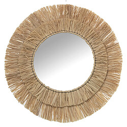 Miroir mural Alexandra House Living Fibre naturelle 2 x 52 x 52 cm Rond