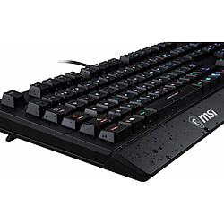 Clavier pour jeu MSI Vigor GK20 Espagnol Qwerty Noir LED RGB