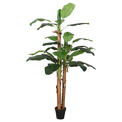 vidaXL Bananier artificiel 18 feuilles 150 cm vert