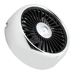 Véhicule De Voiture Ventilateur D'été Ventilateur De Refroidissement Refroidisseur D'air Rechargeable USB Argent