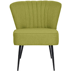 vidaXL Chaise de cocktail Vert Tissu