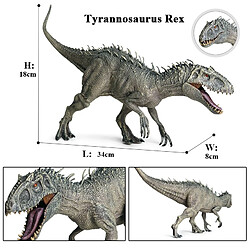 Avis Universal 34 cm Jurassic Rex Action Figures Ouvrir la bouche Sauvage Draco Draco World Animal Model Jouets pour enfants | Action People (Gris)