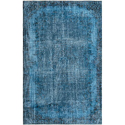 Vidal Tapis de laine 282x178 Bleu Ultra Vintage