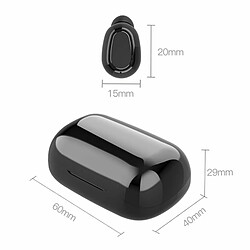 Bluetooth 5.0 Écouteur Sans Fil Led Affichage L21 Pro Tws Stéréo Sport Étanche Écouteurs Casque Noir