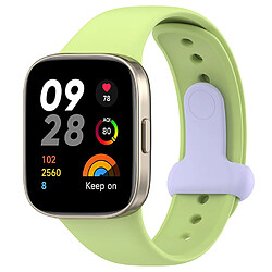 Bracelet pour Montre Connectée en Silicone-Boucle citron vert+violet-pour Redmi Watch3 Mi Watch Lite3