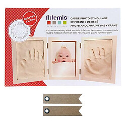 Youdoit Kit moulage empreinte de bébé + 20 étiquettes kraft Fanion