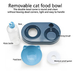 Acheter Universal Réservoir d'eau pour chat stockage automatique pour chien de compagnie bol de nourriture pour chat récipient de nourriture et arrosage pour animal de compagnie éleveur d'eau pour chat (bleu)