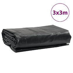 vidaXL Bâche anthracite 3x3 m 650 g/m² pas cher