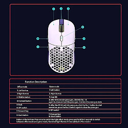 Avis Universal Gaming Mouse Ergonomics Programming Souris (bleu)