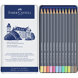 FABER-CASTELL Crayon GOLDFABER Aquarelle, boîte métal de 12 ()