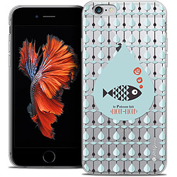 Caseink Coque Housse Etui Apple iPhone 6/6s [Crystal HD Collection Petits Grains ? Design Le Poisson - Rigide - Ultra Fin - Imprimé en France]