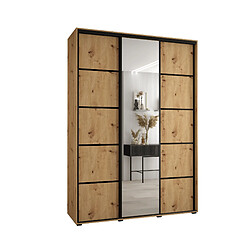 Abiks Meble Armoire DAVOS 5 À Portes Coulissantes 235,2/180/60 3 Portes