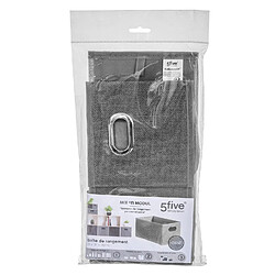 Avis Toilinux Lot de 2 Boites de rangement Largeur 31 x Hauteur 15 cm - Gris clair chiné