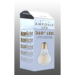 Acheter Magneticland Ampoule Lampe E27 LED Filaments droits 8W classique verre clair